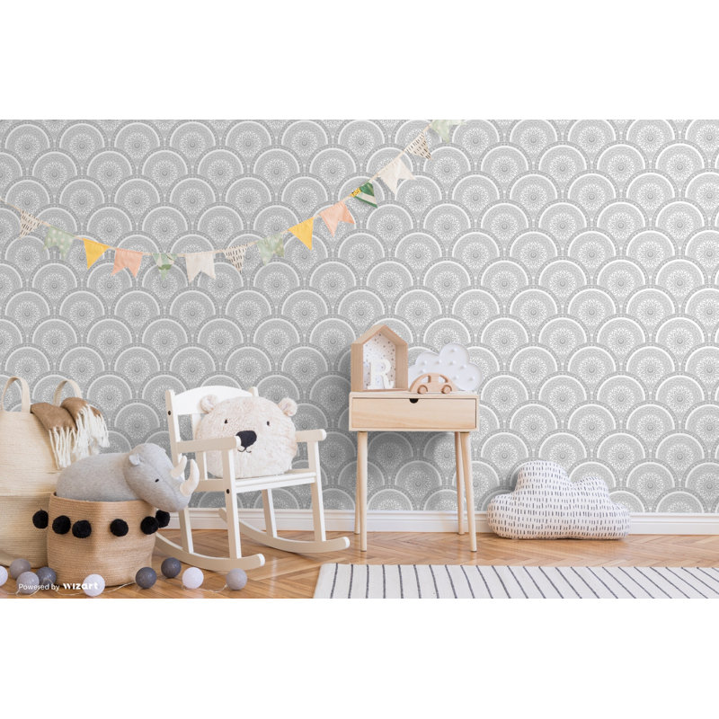 Jasmyn 10m x 53cm Wallpaper Roll, Grey