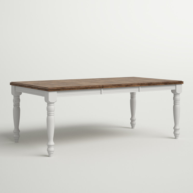 Kinsler Butterfly Leaf Rubberwood Solid Wood Dining Table