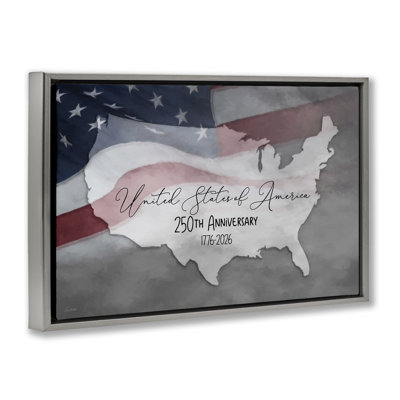 USA 250th Anniversary Floating Frame, design by Lori Deiter