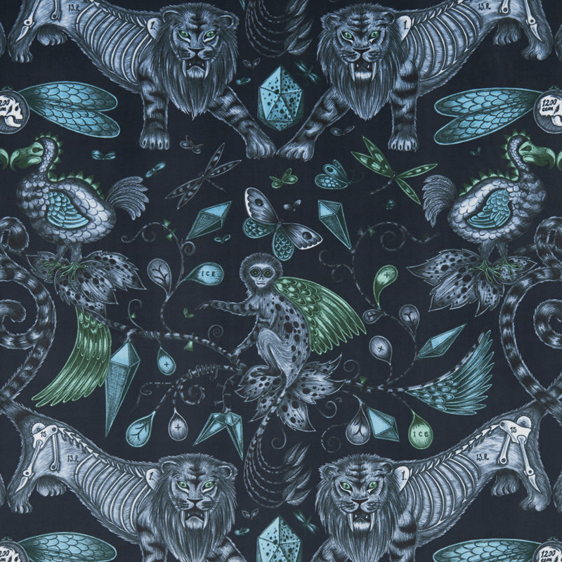Animalia Extinct Velvet - Navy