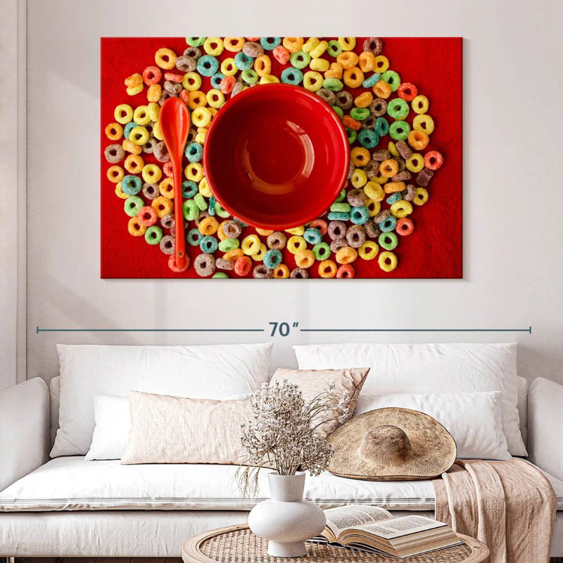 Yarlin Fruit Cereal Loops, 34" H x 51" W