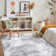 Elroy Arnedoy Modern Abstract Machine Washable Area Rug with Non-Slip Backing