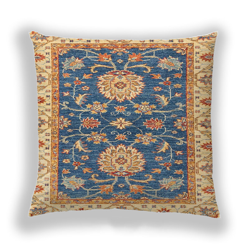 Coussin décoratif abstrait 2499, Microsuède