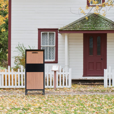 Walsport Freestanding Metal Package Drop Lockable Mailbox Parcel Locker