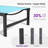 PURPLE LEAF Outdoor Chaise Lounge Chairs Set Recliner Aluminum Adjustable Chair with Wheels and Table for Poolside Beach Patio Reclining Sunbathing Lounger-345372421