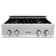 ZLINE 30 in. Legacy Gas Rangetop with 4 Brass Burners and Porcelain Cooktop in Satin Steel