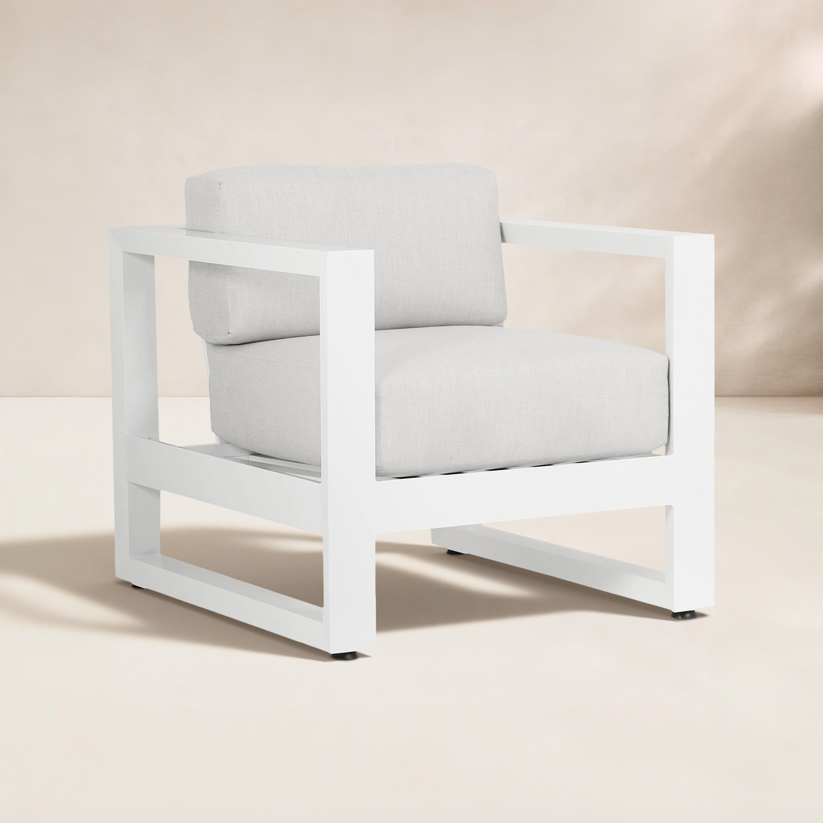 Camela Sunbrella® Patio Lounge Chair, Cast Silver Sunbrella®
