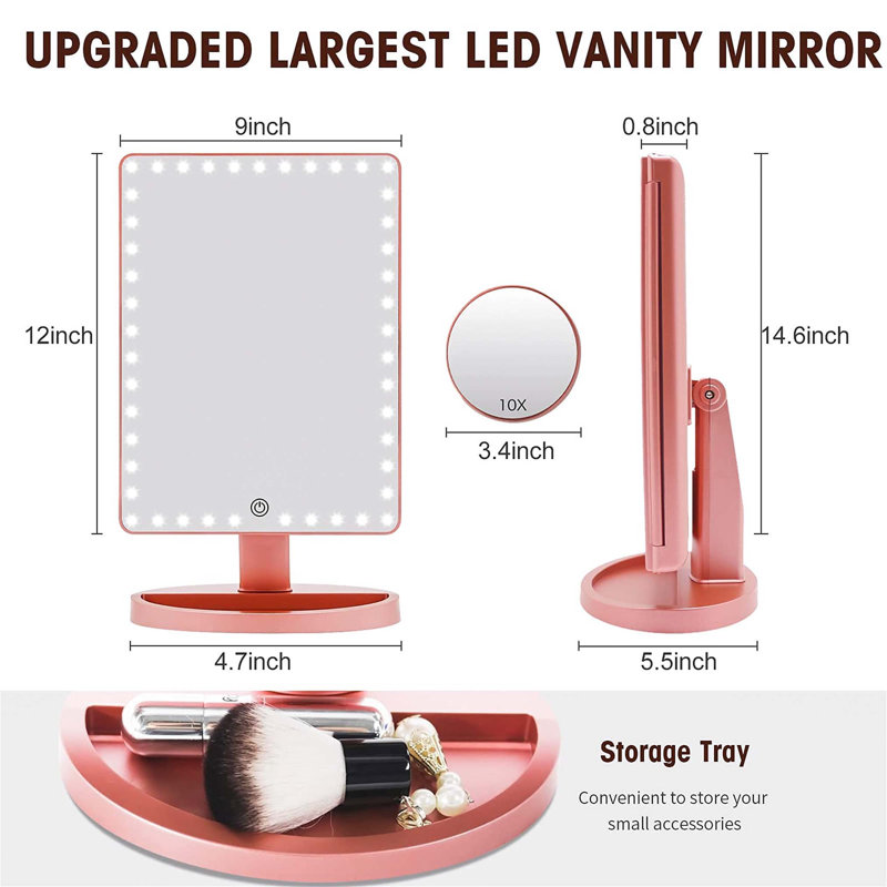 Demetrias Rectangle Floor Mirror, Gold