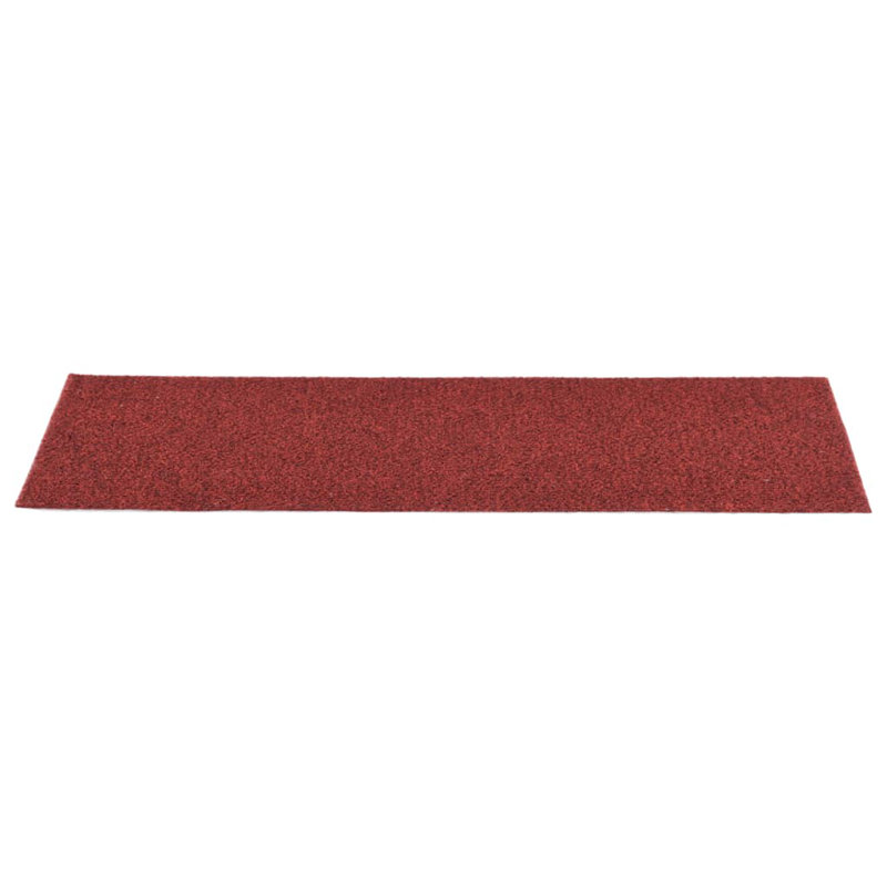 Brandun Self-adhesive Stair Mats Anthracite, Rectangular 20cm x 76cm, Cream