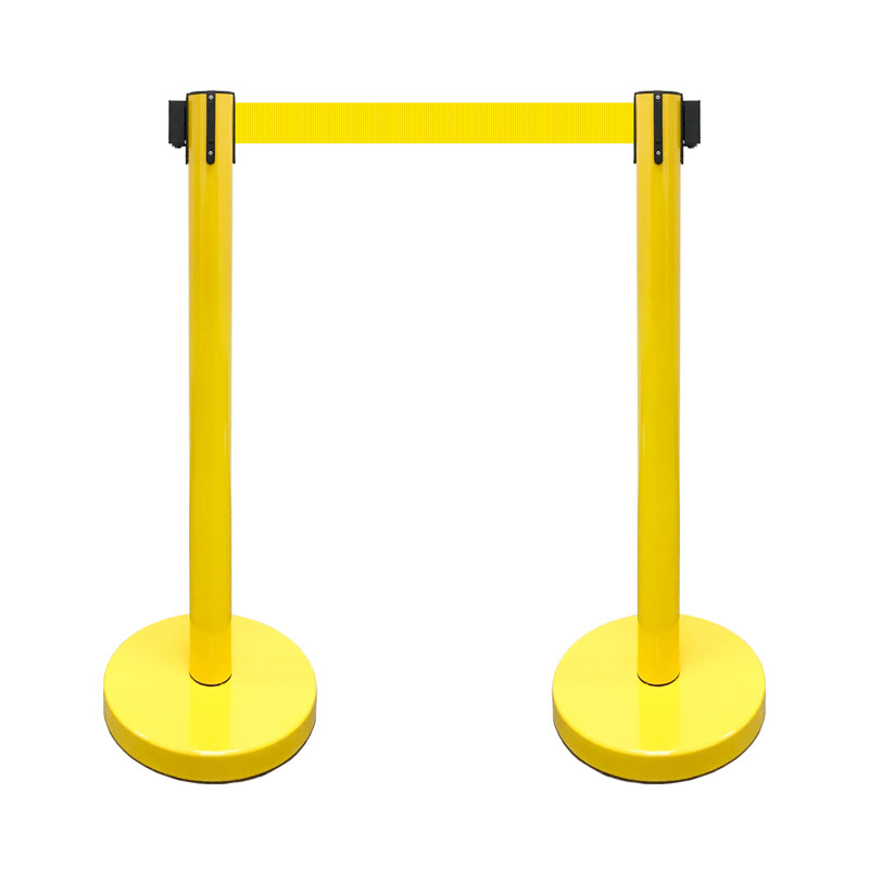 Barrière de sécurité de 36 po pour ceinture de sécurité rétractable (6 poteaux avec ceinture de 78 po + récepteur SF + W)