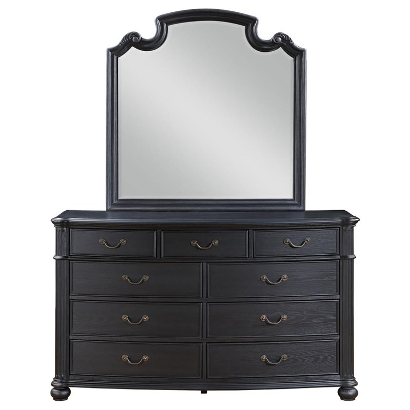 Commode 9 tiroirs avec miroir Stanfill
