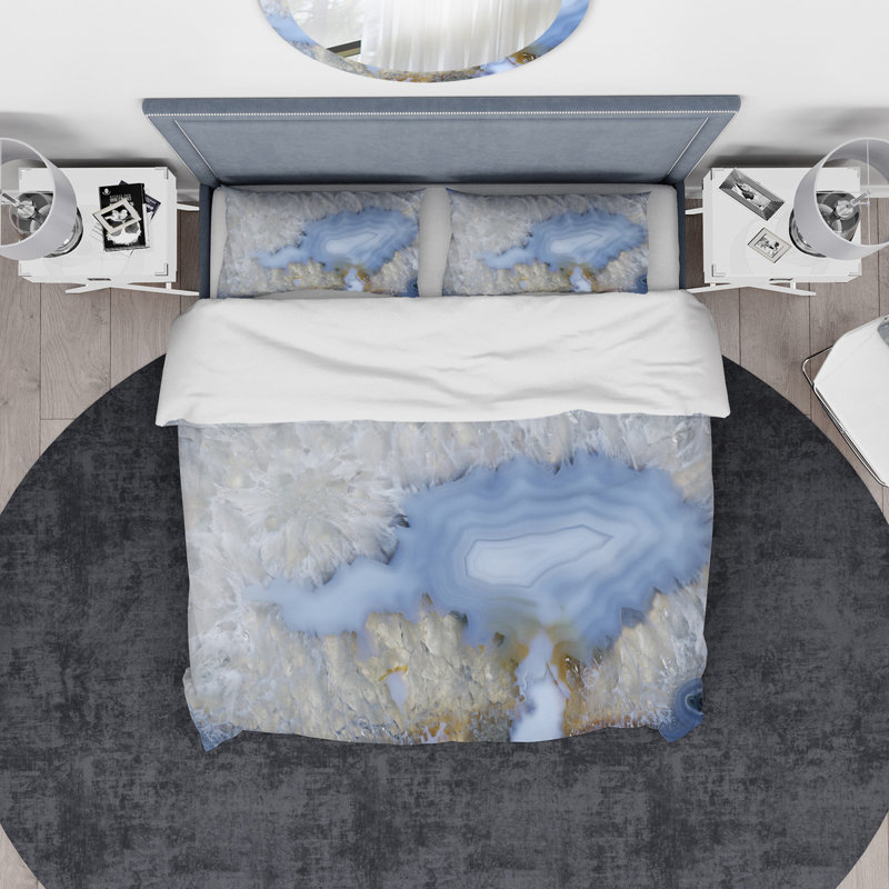 Modern & Contemporary Abstract Duvet Cover, King Duvet Cover + 2 Shams