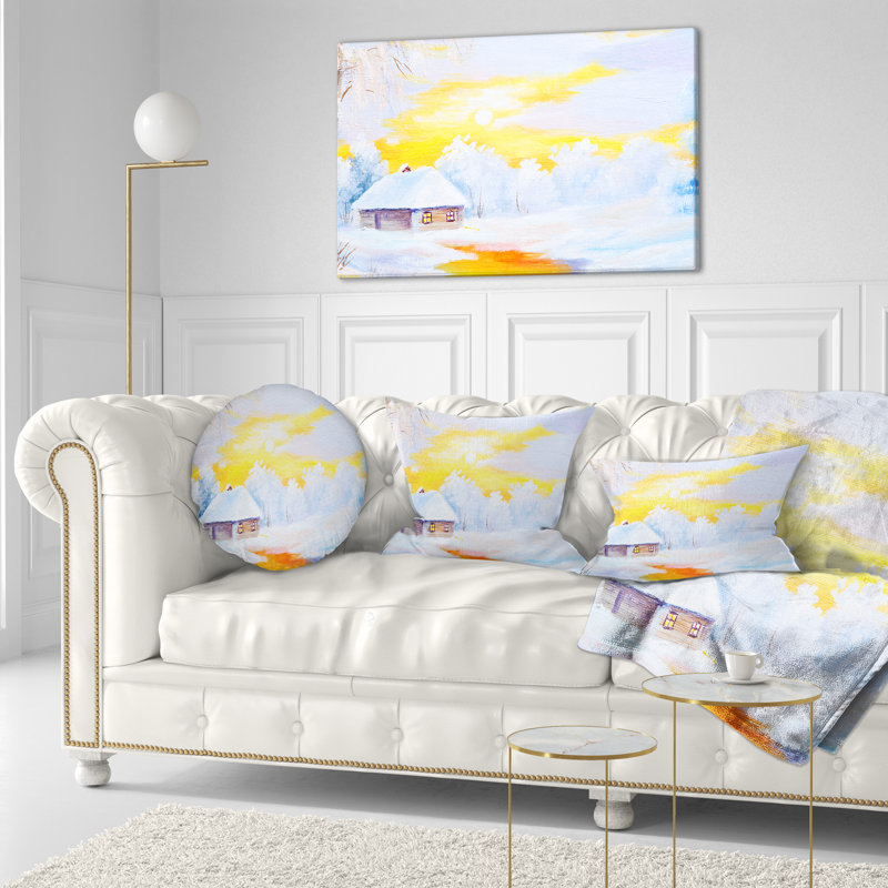 Landscape Throw Pillow, 16" x 16", Throw Pillow