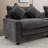 111" Sectional Sofa Chenille Upholstered Sofa With Two Removable Ottoman-1519616397
