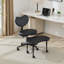 Chaise, chaise à pieds croisés avec roulettes, support lombaire de bureau, tabouret réglable, coussin de siège grande taille, design, Fidgety individuels, Comfort Support Plus: unité centrale noire, version améliorée, design pour
