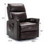 Fauteuil inclinable lève-personne électrique en similicuir Cacilda-2060039938