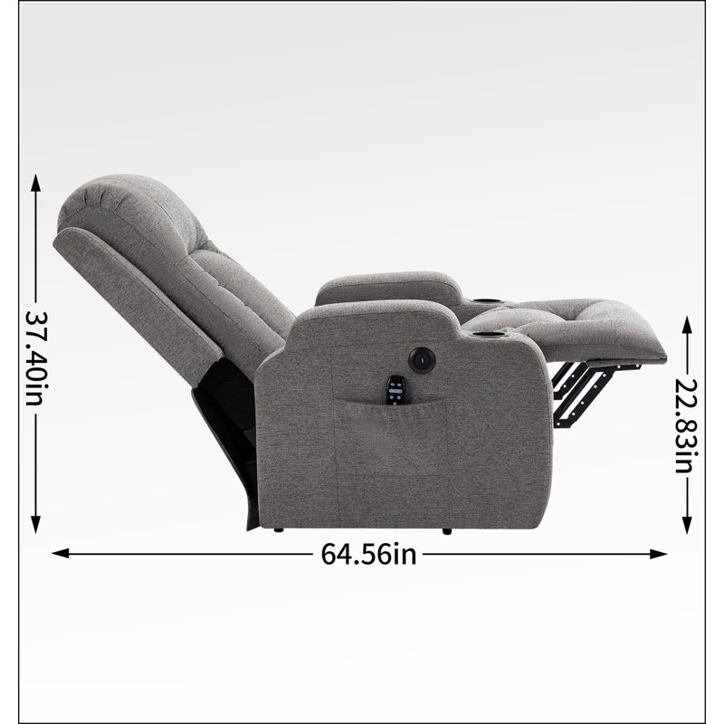Fauteuil inclinable Power Lift de 350 lbs Infinity, Brun