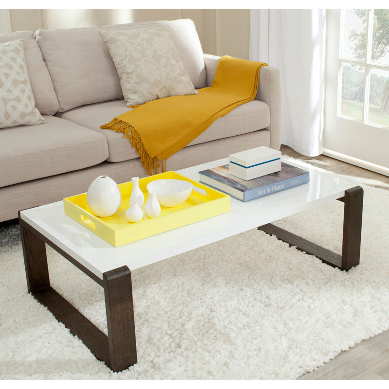 Table basse Bartholomew Mid-Century Scandinavian Laquer, Brun