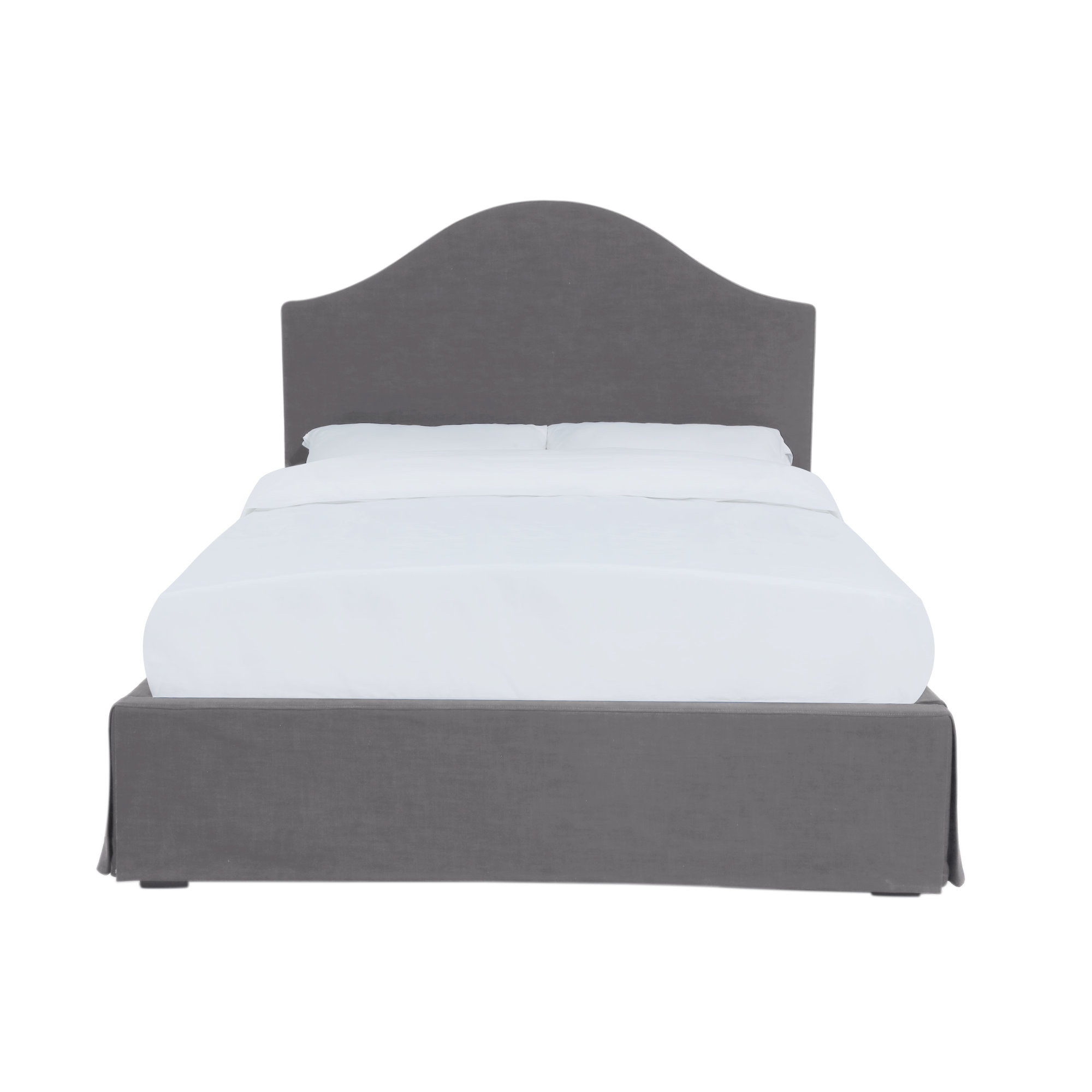 Samantha Upholstered Bed, Queen, Gray
