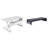  46 in. White Height Adjustable Standing Desk Converter with Double Monitor Mount Stand and Deep Keyboard Tray-563316689
