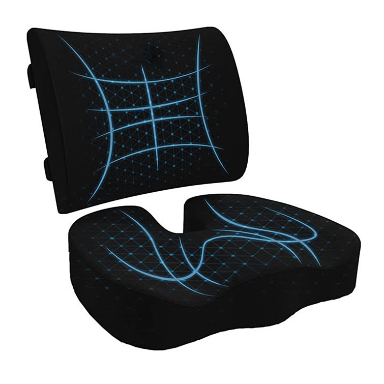 Lumbar Support Pillow for Office Chair, Supa Modern Back Cushion, Black Car  Seat Back Support, Ergonomic Backrests. 