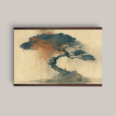 Extra Large Japanese Pine Tree Ready to Hang Wall Artl,Tapestry Canvas Art