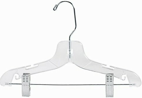 Plastic Suit Nursery Kids Hanger with Clips for Skirt/Pants (Set of 100) Only Hangers Inc.