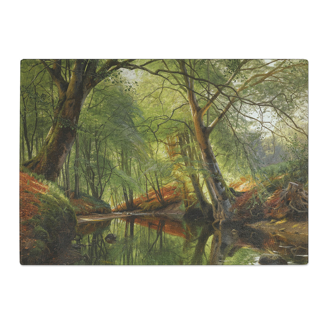A Woodland Stream by Peder Mork Monsted Chopping Board