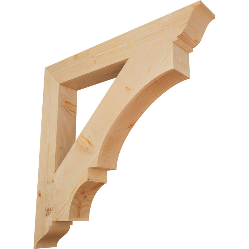 Support traditionnel Balboa, L 5 1/2 po x P 44 po x H 44 po, Sapin de Douglas lisse
