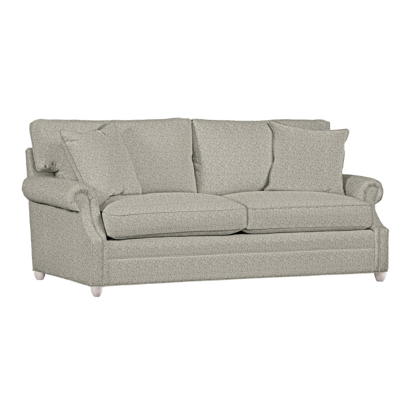 American Bungalow Gutherly Mid Sofa, Dove Gray, Tuck Metal