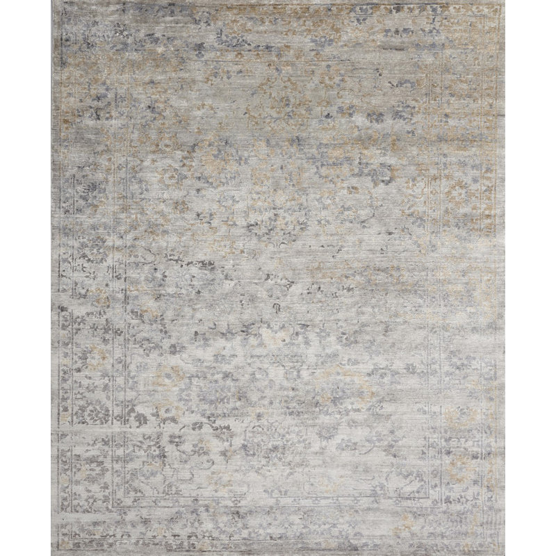 Viscose Floral Indoor Rug