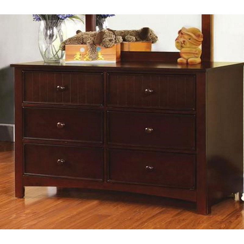 Wapakoneta Kids 6 - Drawer Dresser, Espresso