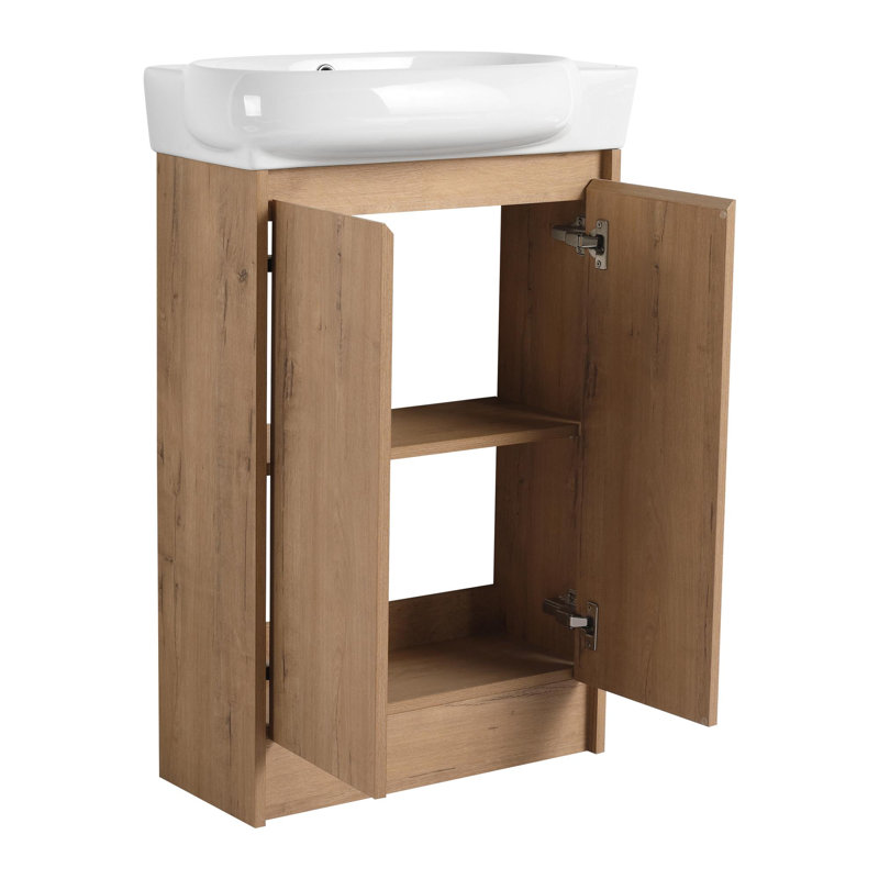 Ensembles de meuble-lavabo de salle de bain, Imitation chêne