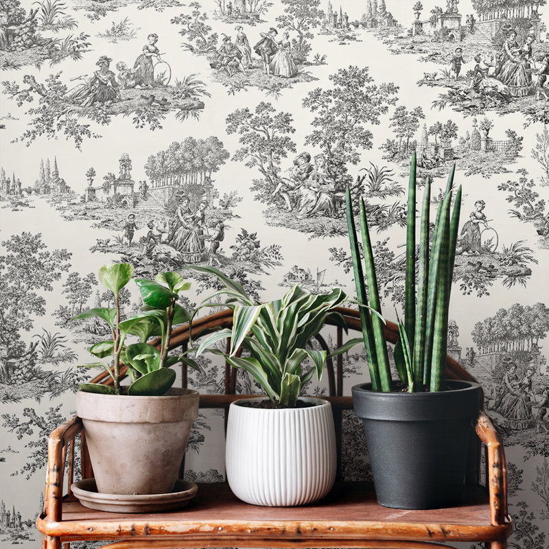 Chateau Toile Vintage Peel And Stick Wallpaper