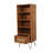 Chetram 1 Drawer Rattan SLim Bookshelf