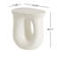 Table d'appoint d'extérieur MGO, finition terrazzo d'aspect travertin en blanc pour patio / terrasse / jardin-1658151561