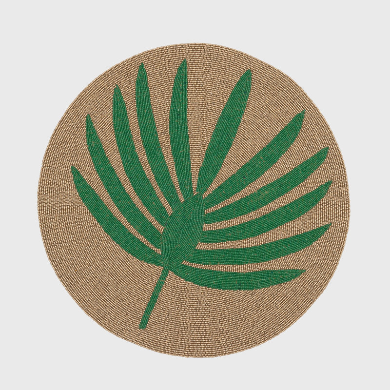 100% Cotton Round Beaded Placemat