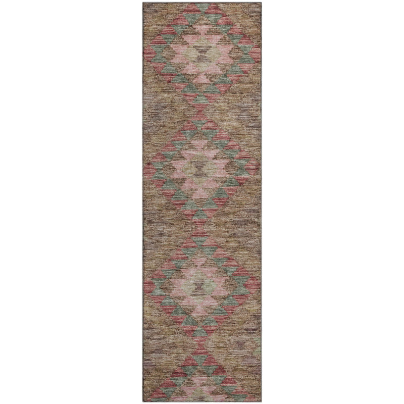 Premium Machine Washable Barry AMF1226 Global Rug, Runner 2'3" x 7'6"