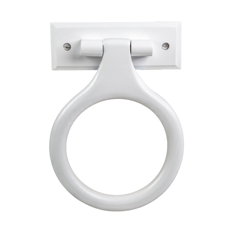 Porte-serviette mural en bois blanc Dalton