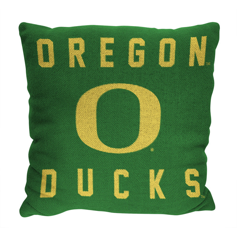 NCAA Collegiate Stacked Throw Pillow, College Fan Decor, 20x20 Inches, Oregon