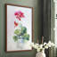 «Soft Geranium I», reproduction encadrée - bois massif-256169231-256169230