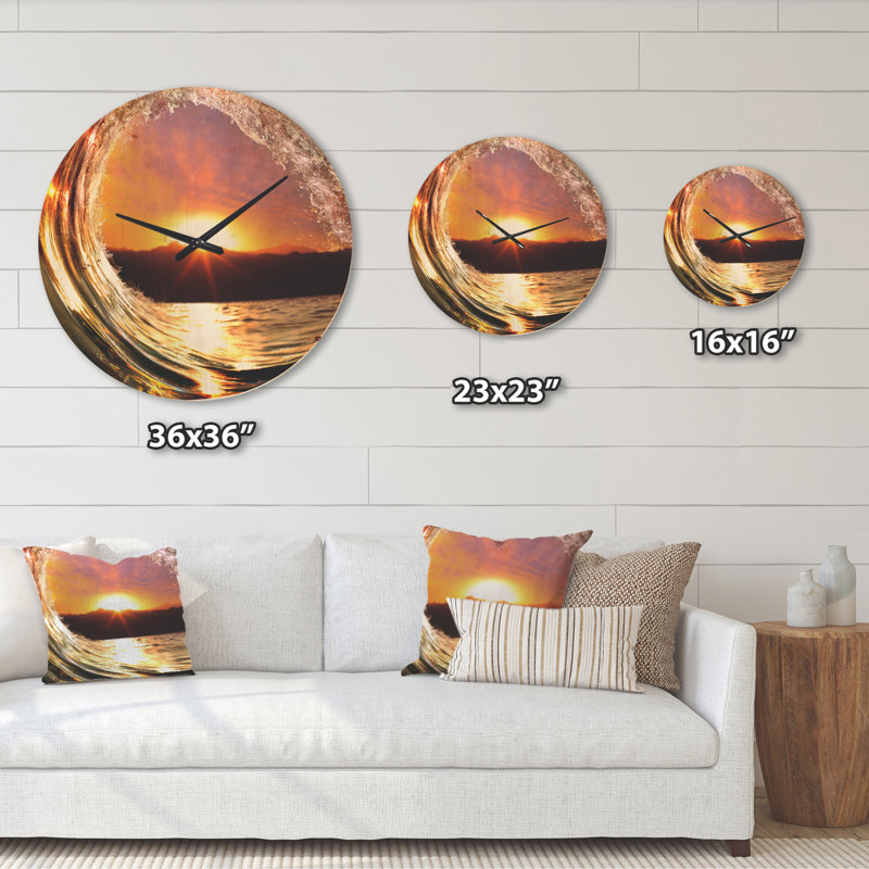 Solid Wood Wall Clock, Large
