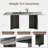 Modern 63" Sintered Stone Dining Table with Stainless Steel Base, Rectangular Kitchen & Dining Table with Load Bearing Wood Panel, Easy Assembly, for Dining Room, Living Room, Kitchen