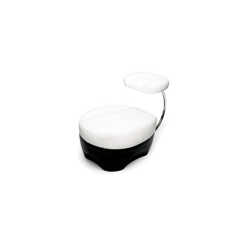 Tabouret Primer à genoux par Achille Castiglioni, Écopelle - 30901, Noir