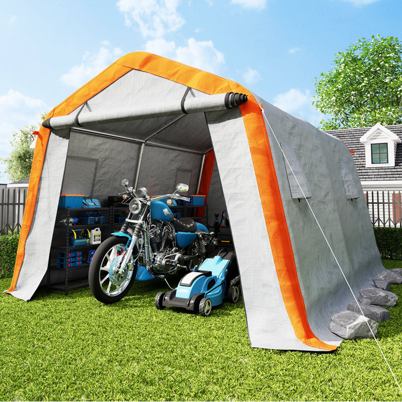 Guardian Shelter Series AMERLIFE Heavy Duty Portable Shed Storage Shelter With Waterproof Windows & Roll-Up Zipper Door