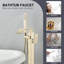 Robinet de baignoire autoportant Robinet de baignoire à fixation au sol Robinet mélangeur Robinets de douche-101678134