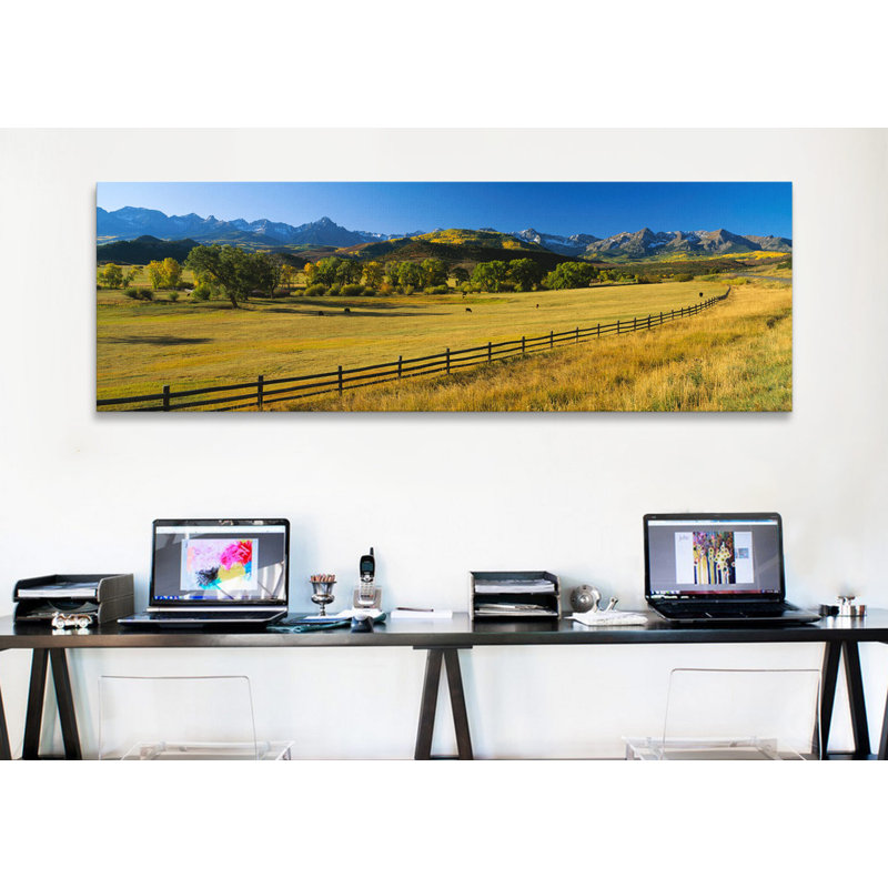 «Panoramic Trees in a Field, Colorado», reproduction de photo sur toile tendue, H 20 po x l 60 po x P 1,5 po, Toile tendue