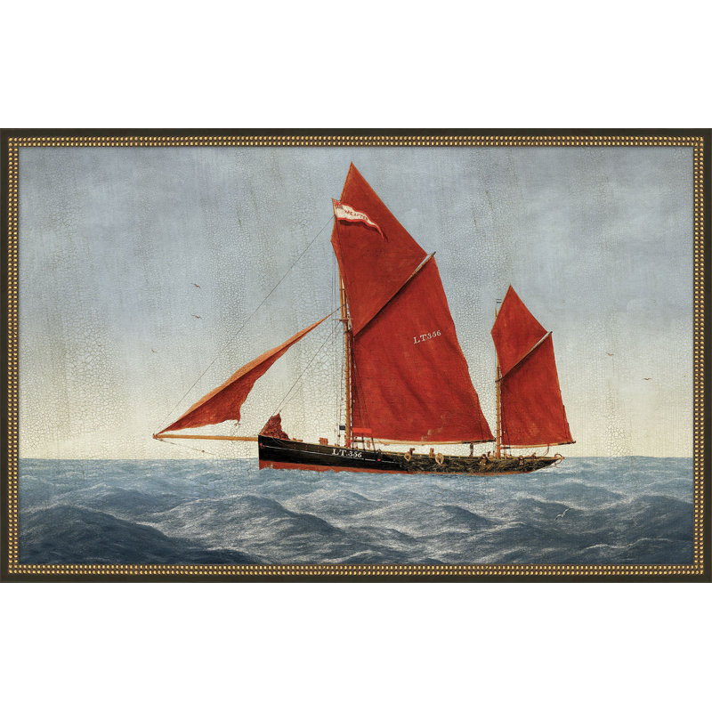 Set The Sea Rolling Print by Lillian August