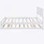 Lit plateforme double avec lit gigogne réglable, blanc-1495028308
