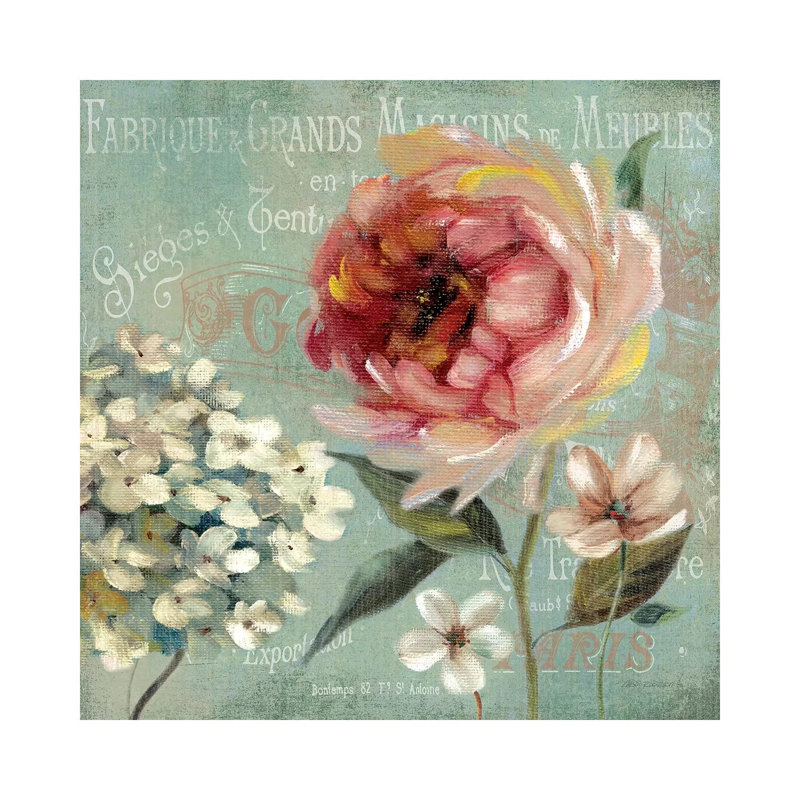 Le Jardin De Paris II by Carol Robinson - Painting on Canvas, 45.72 cm H x 45.72 cm W x 1.91 cm D, Wrapped Canvas